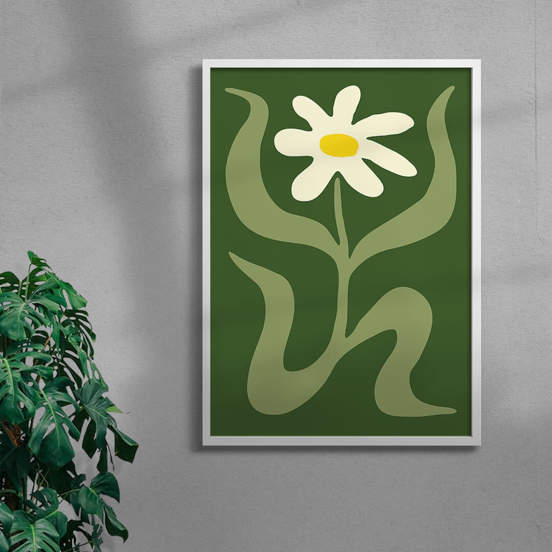 Flower 2 contemporary wall art print by Max Blackmore - sold by DROOL