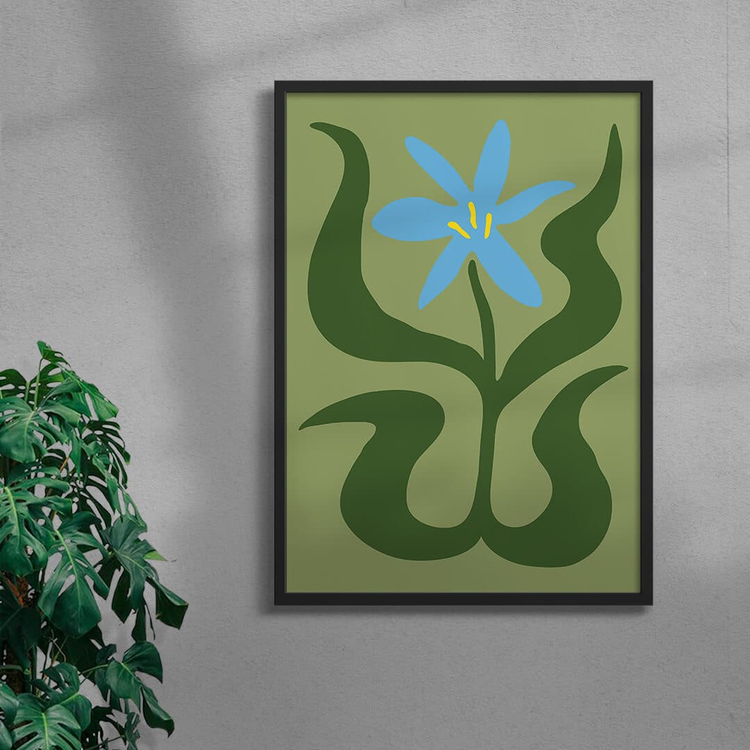 Flower 3 contemporary wall art print by Max Blackmore - sold by DROOL