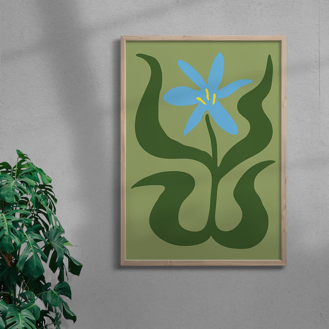 Flower 3 contemporary wall art print by Max Blackmore - sold by DROOL