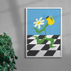 Flower 6 contemporary wall art print by Max Blackmore - sold by DROOL