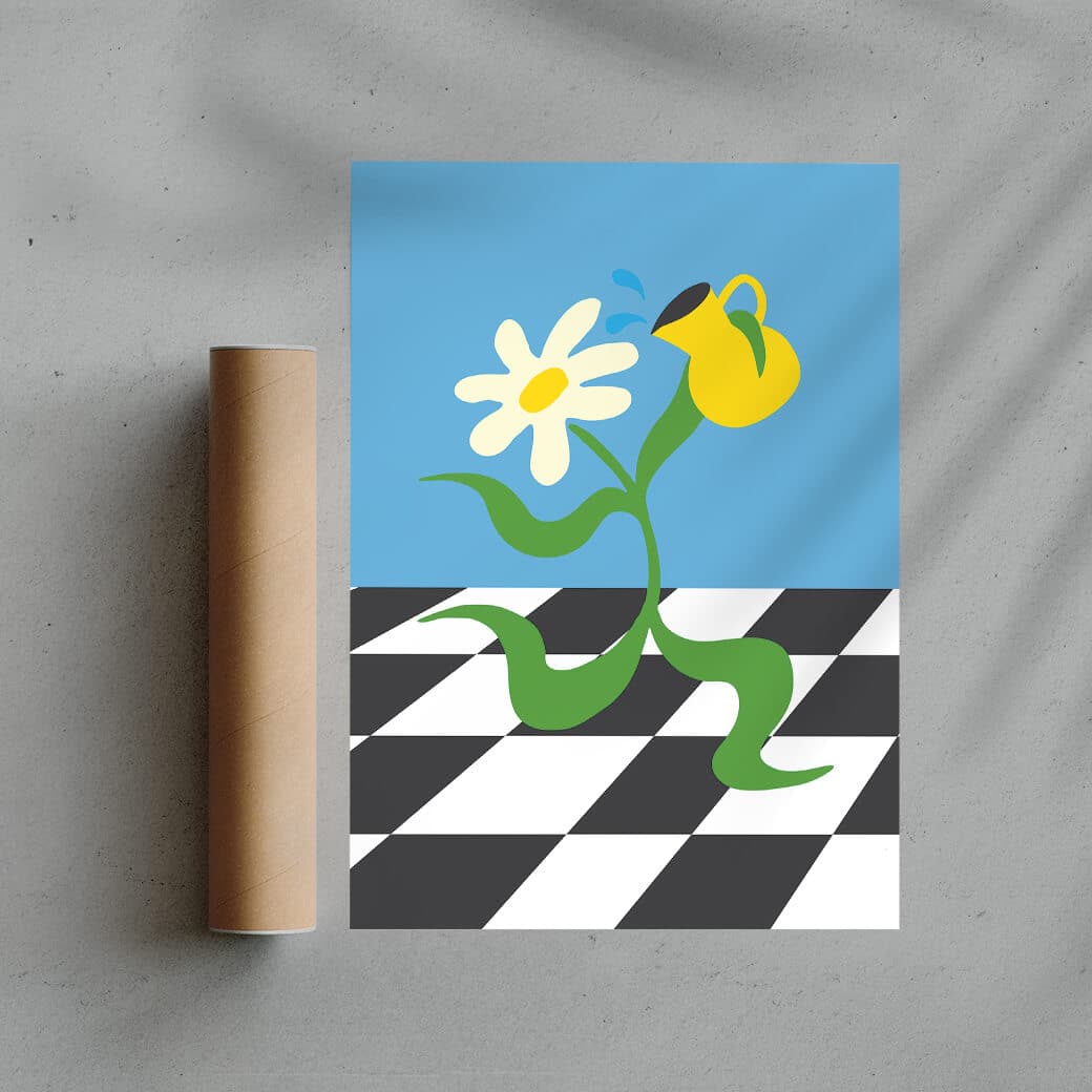 Flower 6 - UNFRAMED contemporary wall art print by Max Blackmore - sold by DROOL