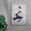 Floating Shapes #4 contemporary wall art print by frisk - sold by DROOL