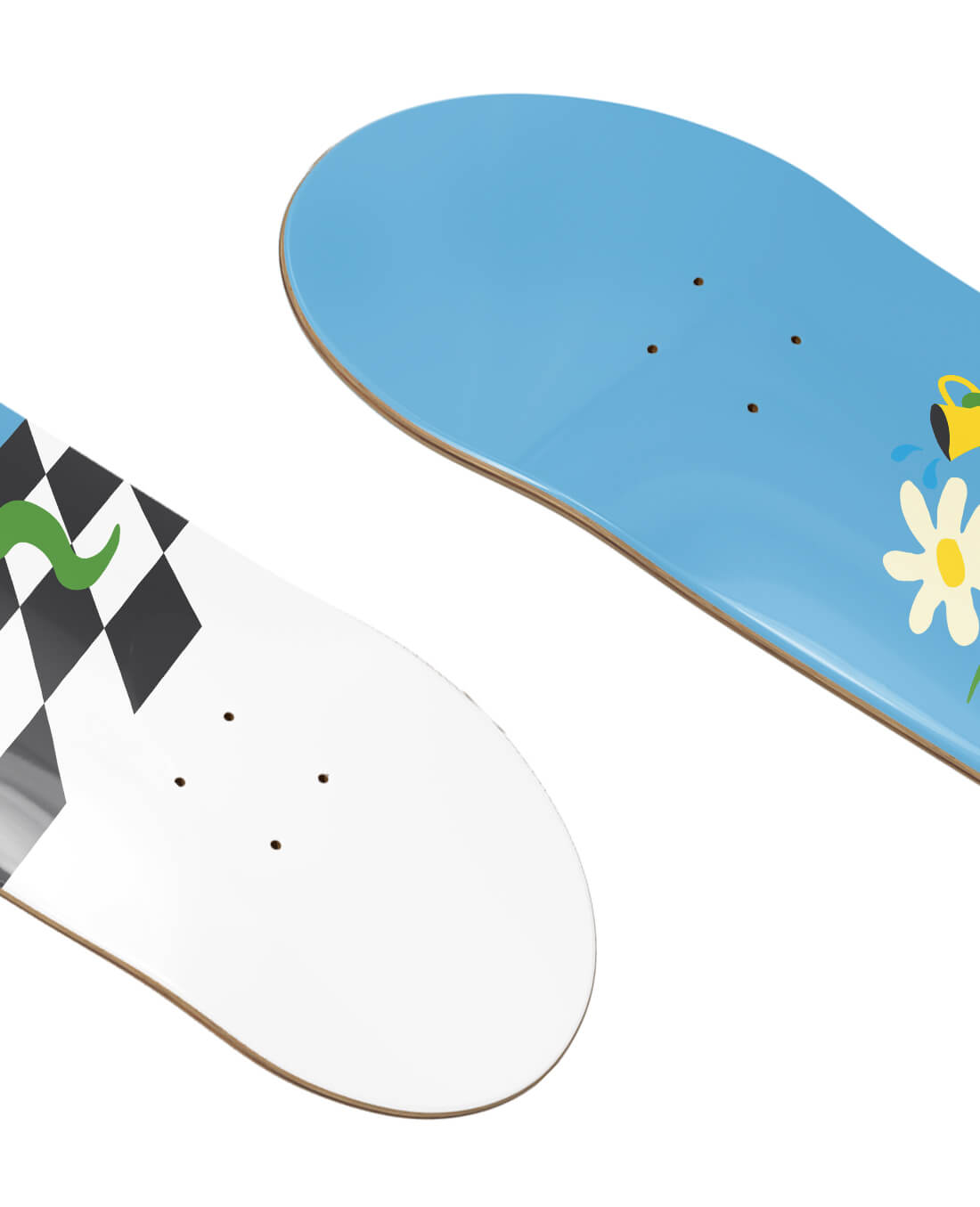 Skateboard & Wall Hanger Flower 6 contemporary wall art print by Max Blackmore - sold by DROOL