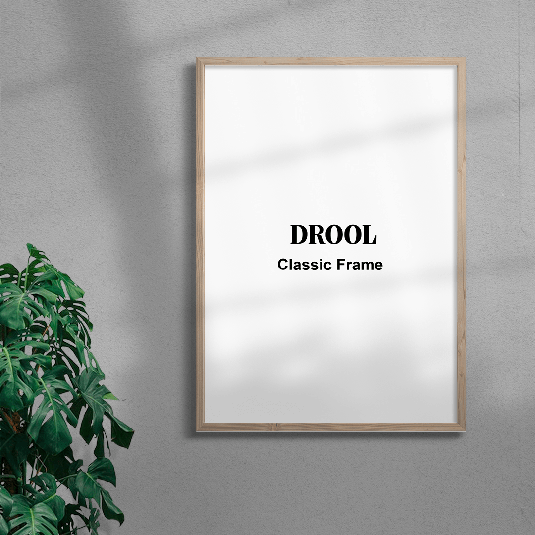 Classic frame contemporary wall art print by DROOL - sold by DROOL