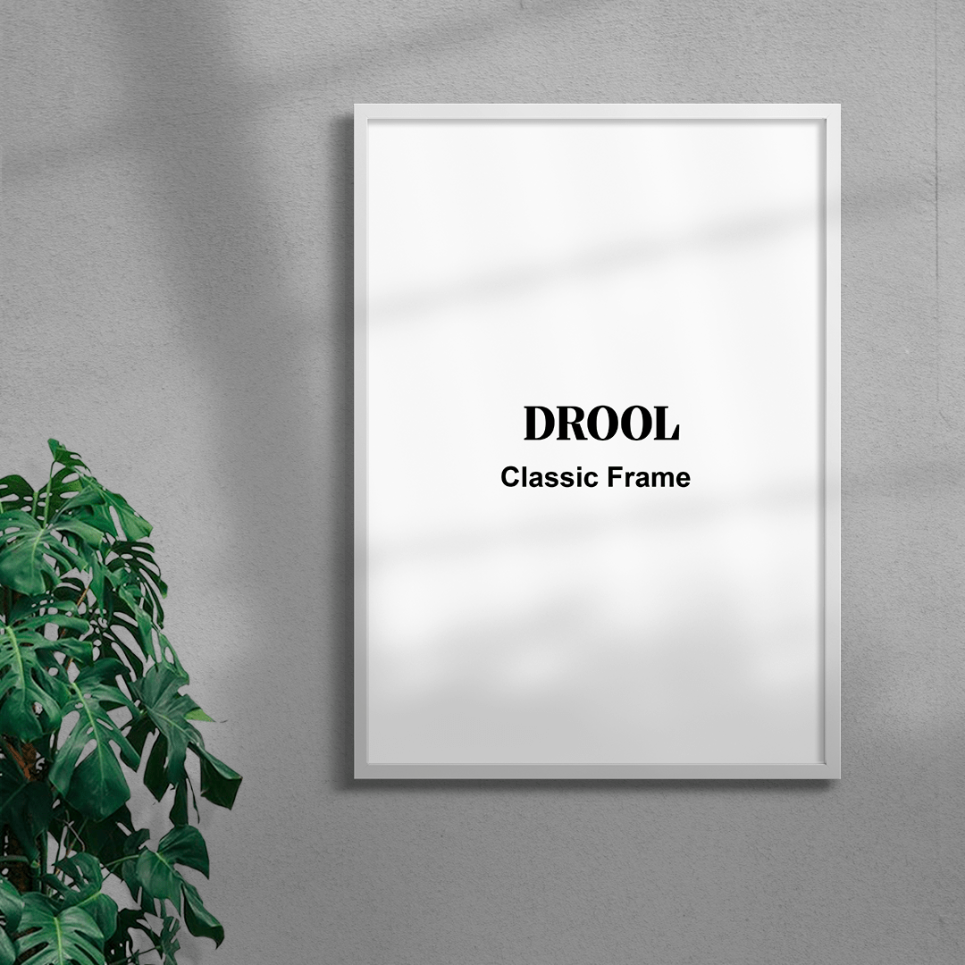 Classic frame contemporary wall art print by DROOL - sold by DROOL