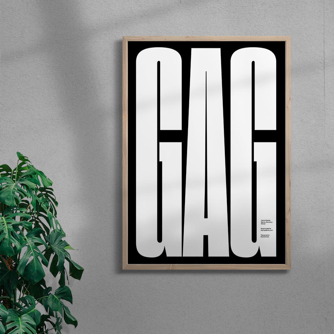 GAG contemporary wall art print by Carla Palette - sold by DROOL