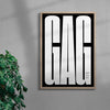 GAG contemporary wall art print by Carla Palette - sold by DROOL