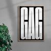 Load image into Gallery viewer, GAG contemporary wall art print by Carla Palette - sold by DROOL
