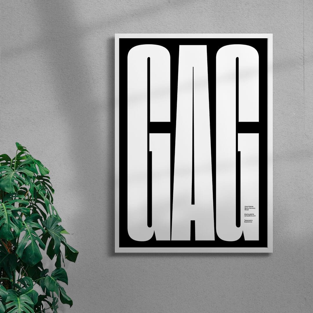 GAG contemporary wall art print by Carla Palette - sold by DROOL
