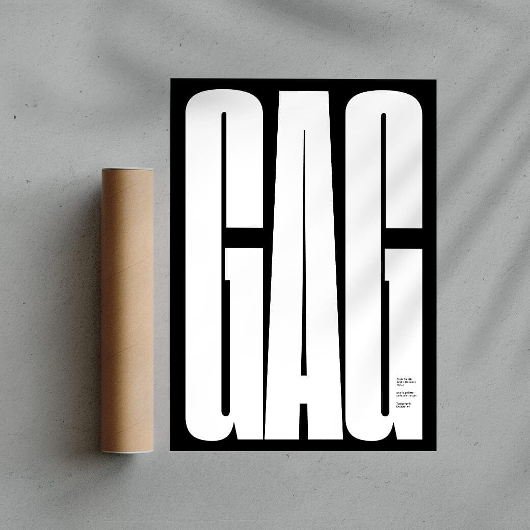 GAG contemporary wall art print by Carla Palette - sold by DROOL