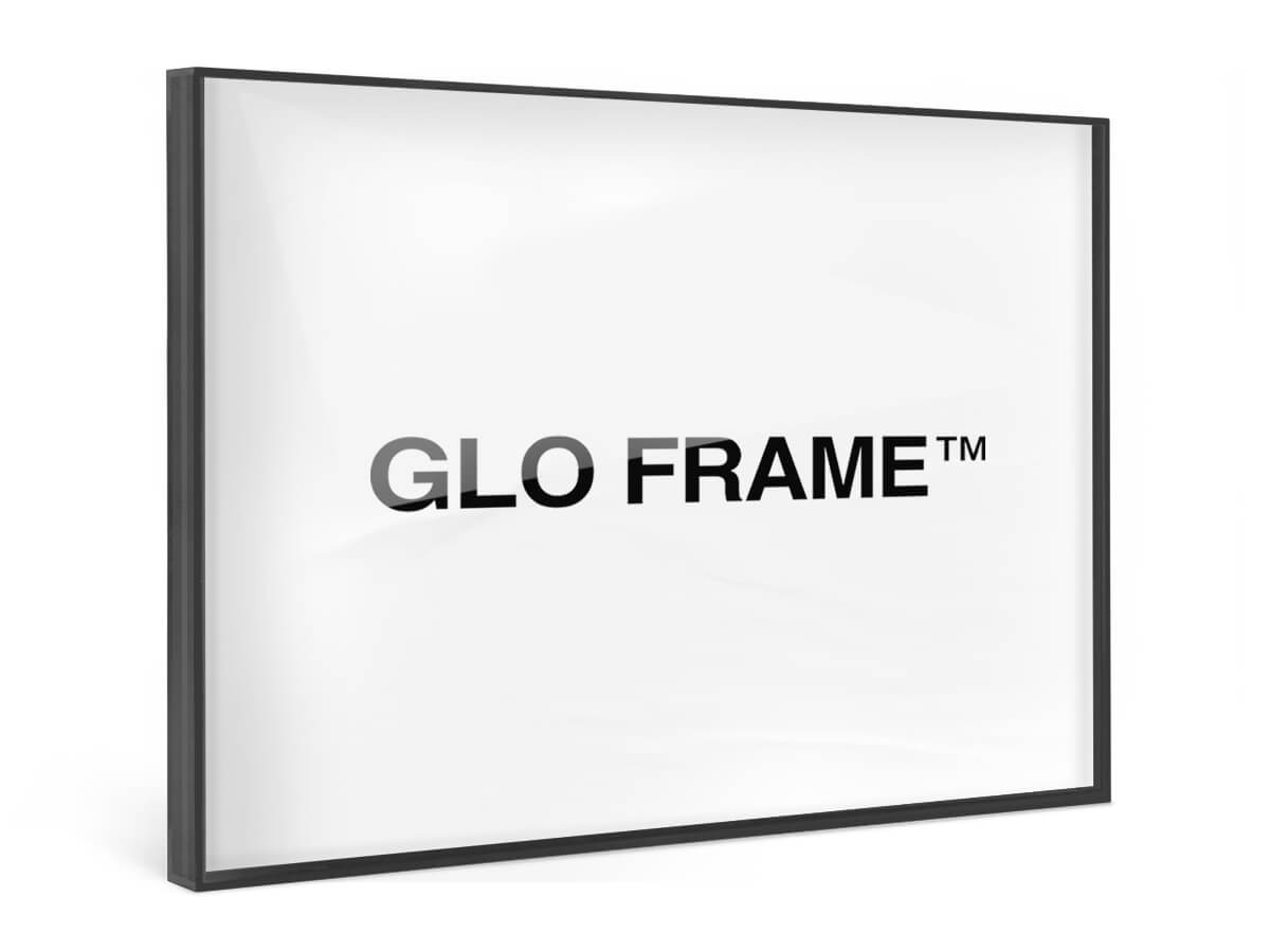 6x8" (15x20cm) / Black GLO Frame™ contemporary wall art print by DROOL - sold by DROOL