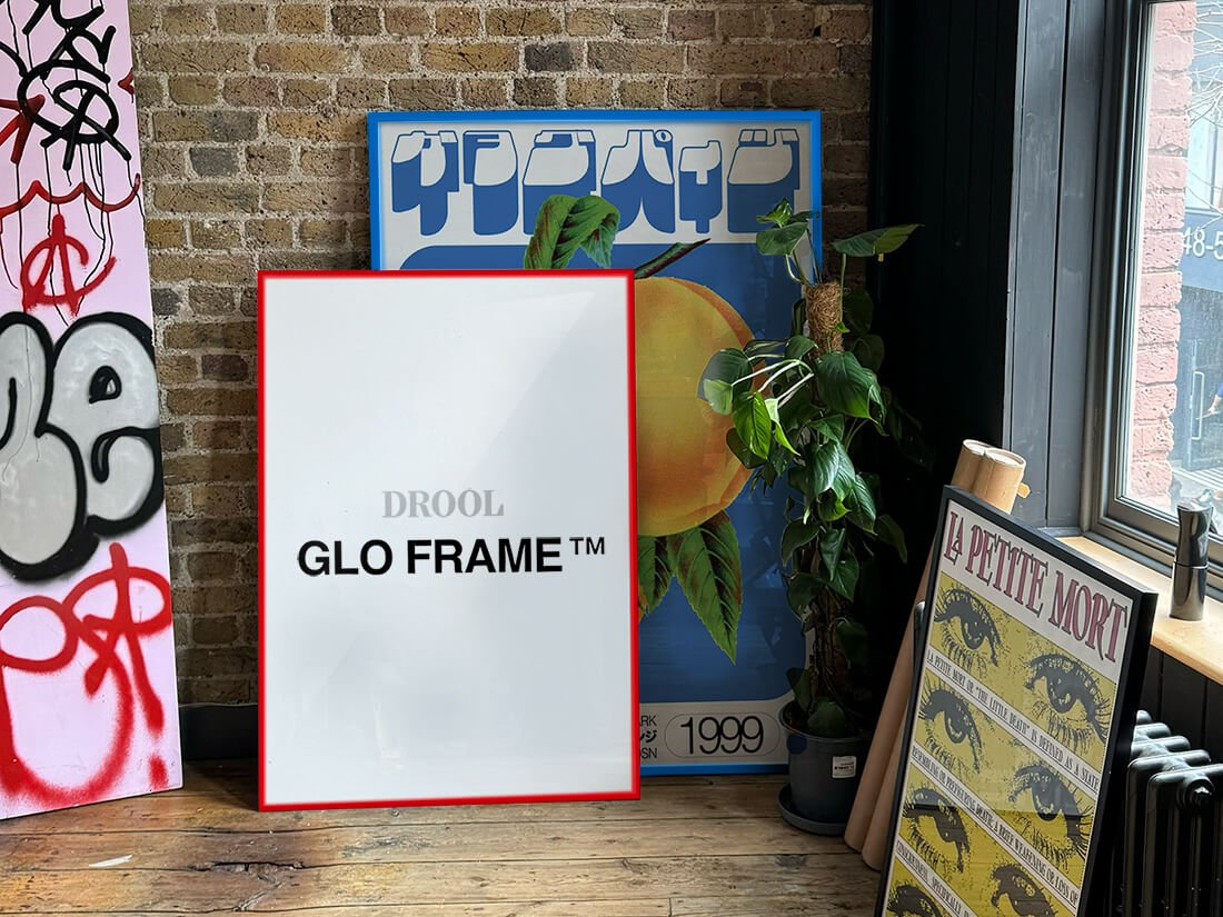 GLO Frame™ contemporary wall art print by DROOL - sold by DROOL