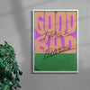 Good times, bad times contemporary wall art print by Jorge Santos - sold by DROOL