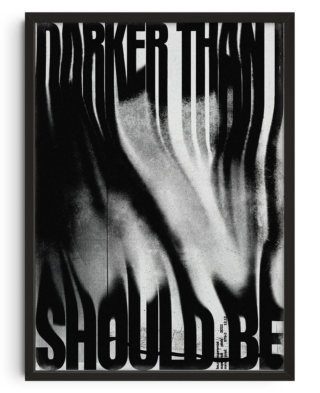 Darker than I should be contemporary wall art print by Roman Post. - sold by DROOL