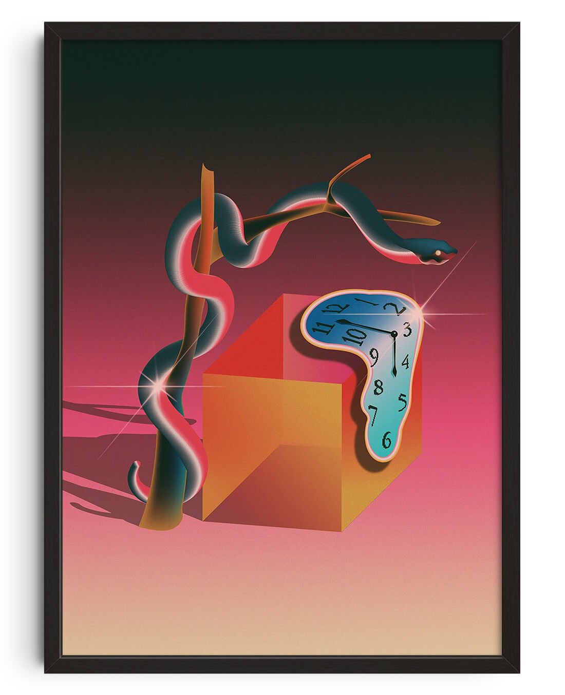 The Persistence of Pink contemporary wall art print by Paulina Almira - sold by DROOL
