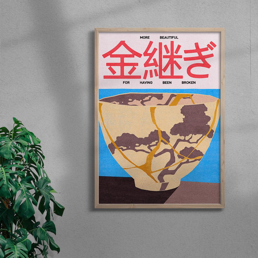 11.7x16.5" (A3) Kintsugi - UNFRAMED contemporary wall art print by Othman Zougam - sold by DROOL
