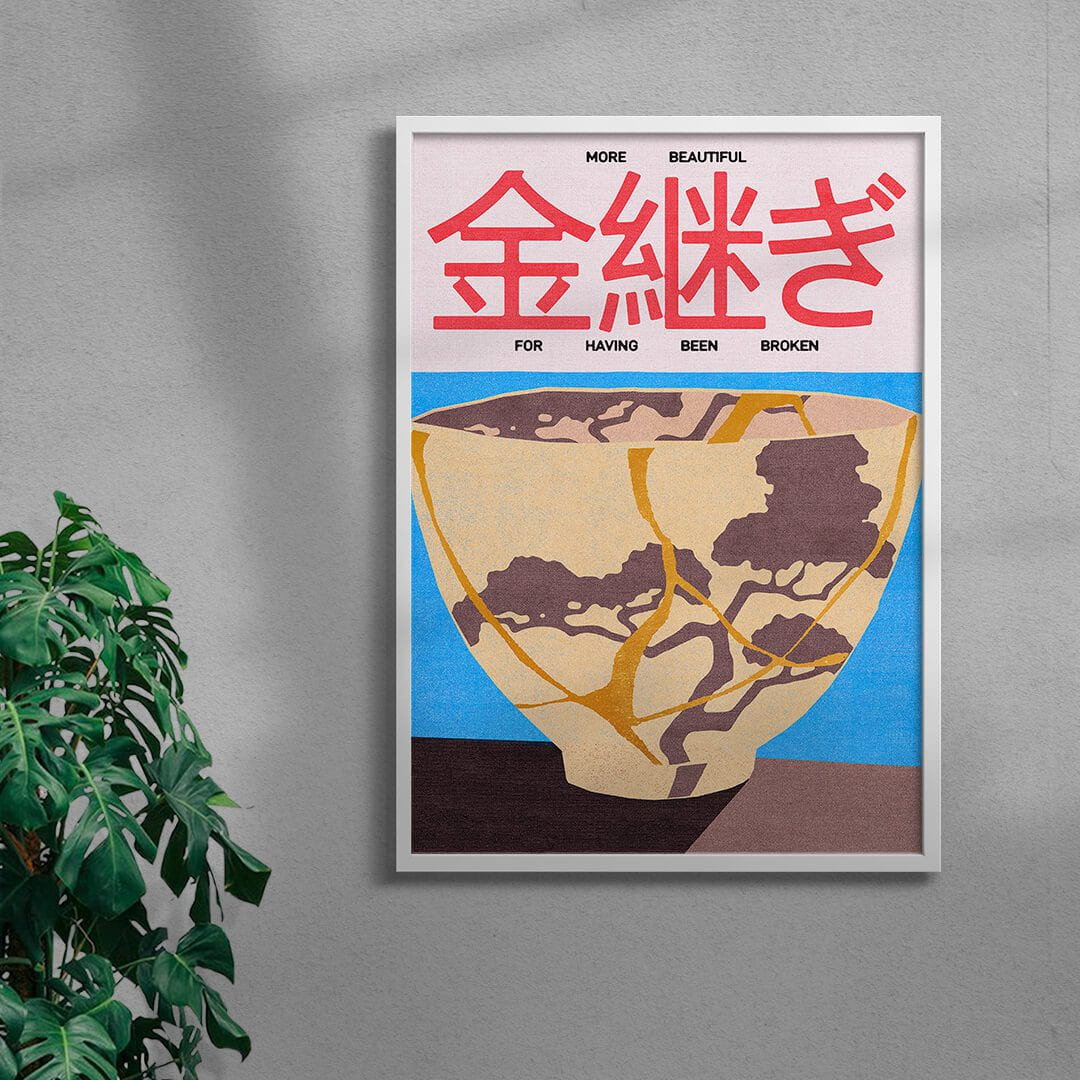 11.7x16.5" (A3) Kintsugi - UNFRAMED contemporary wall art print by Othman Zougam - sold by DROOL