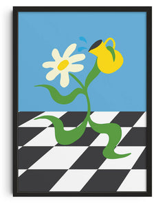 11.7x16.5" (A3) / Unframed Flower 6 - UNFRAMED contemporary wall art print by Max Blackmore - sold by DROOL