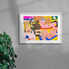 La plage contemporary wall art print by Cépé - sold by DROOL