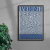 Labyrinth contemporary wall art print by Utsav Verma - sold by DROOL