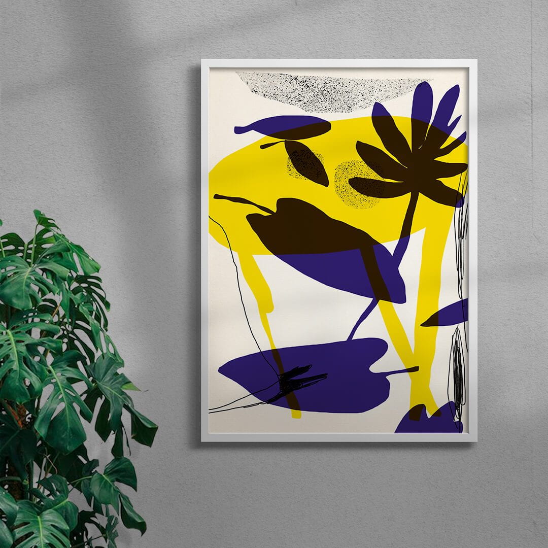 LEAVES contemporary wall art print by Eamonn O'Boyle - sold by DROOL