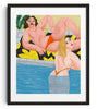 Load image into Gallery viewer, Au bassin by Cépé contemporary wall art print from DROOL