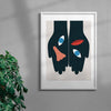 Loose Face contemporary wall art print by David Vanadia - sold by DROOL