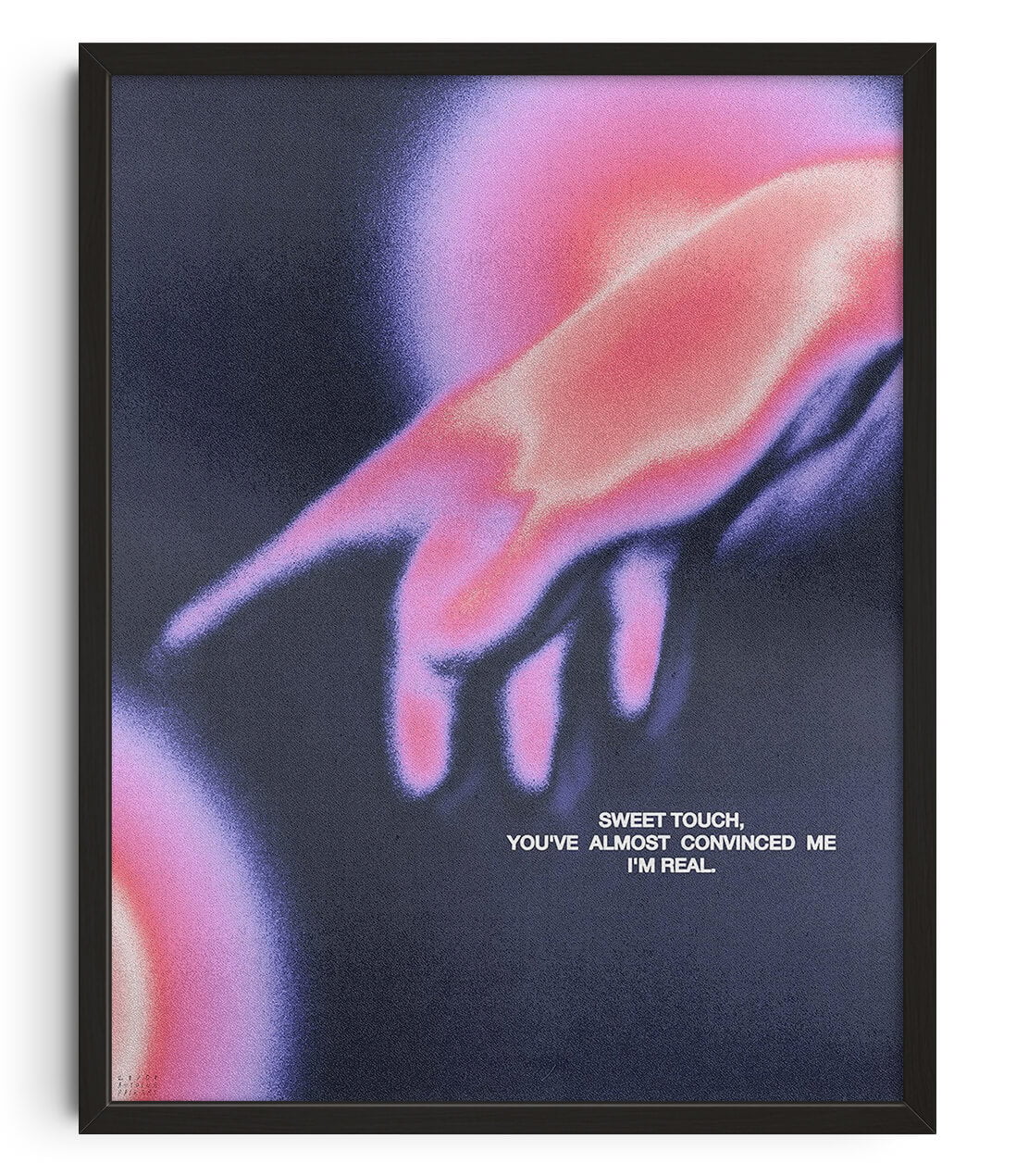 Touch contemporary wall art print by Antoine Paikert - sold by DROOL