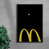 M for Moon contemporary wall art print by Eve Lee - sold by DROOL