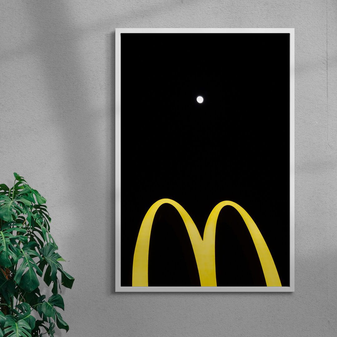 M for Moon contemporary wall art print by Eve Lee - sold by DROOL