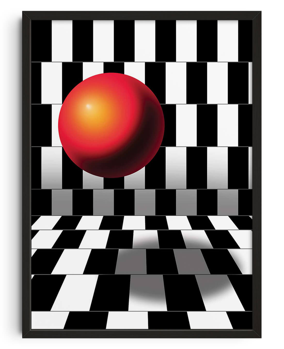 All Straight Lines contemporary wall art print by Samuel Finch - sold by DROOL