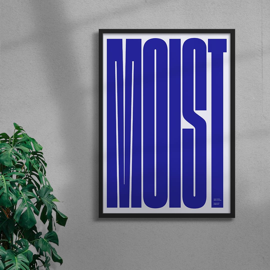 MOIST contemporary wall art print by Carla Palette - sold by DROOL