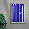 MOIST contemporary wall art print by Carla Palette - sold by DROOL