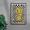 Mind Maze #1 - UNFRAMED contemporary wall art print by Lou Wang - sold by DROOL