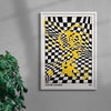 Mind Maze #1 contemporary wall art print by Lou Wang - sold by DROOL