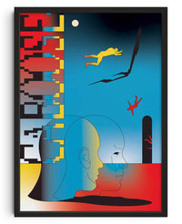 Thumbnail for Trippin contemporary wall art print by Will Da Costa - sold by DROOL