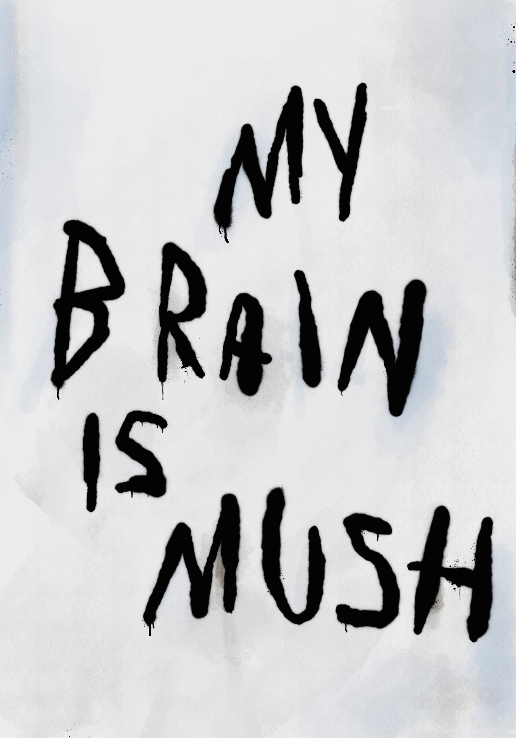 My Brain Is Mush contemporary wall art print by Dom Russo - sold by DROOL