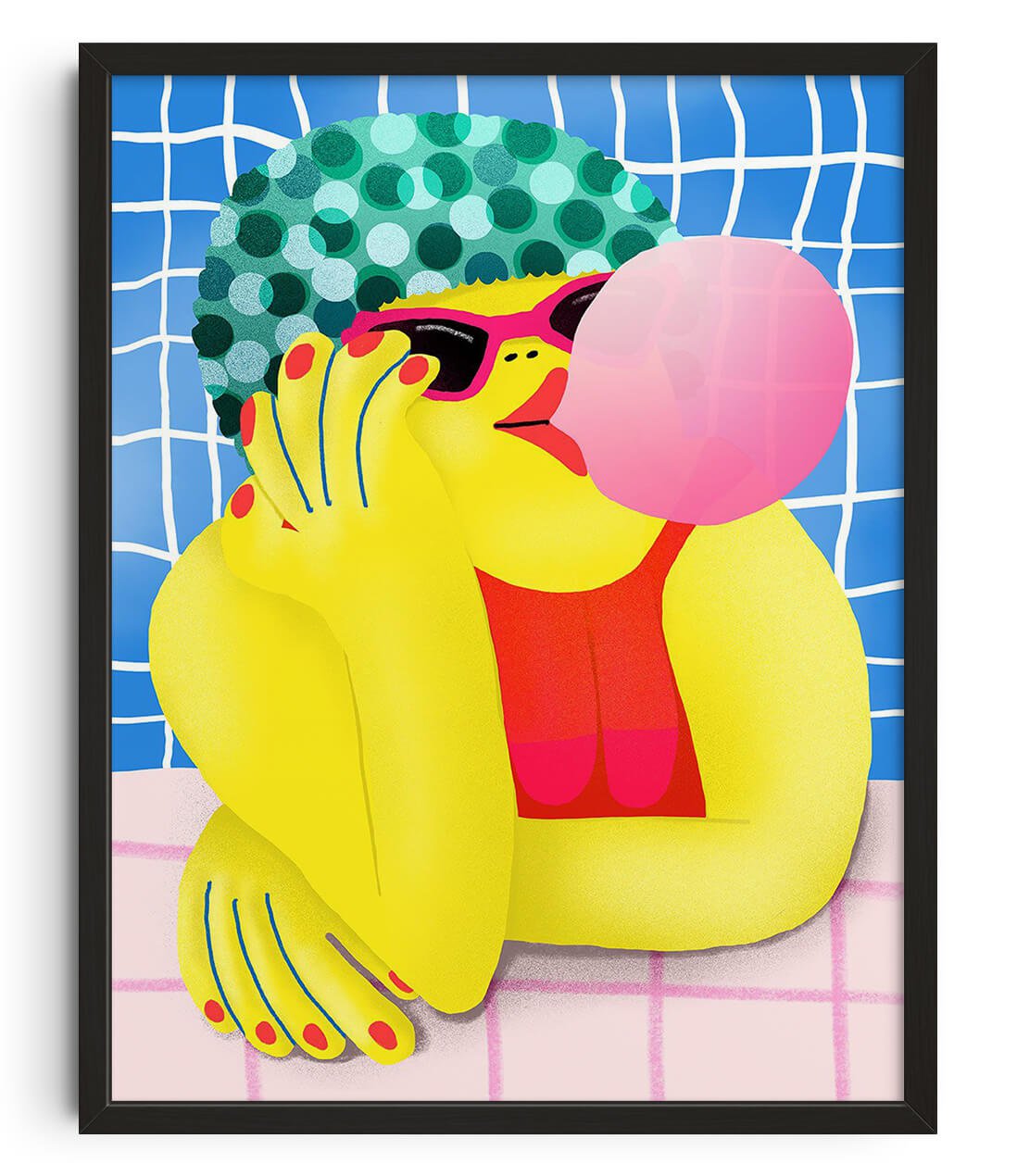 Siesta Frizzante by Nina Bachmann contemporary wall art print from DROOL