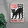 Nine Lives - UNFRAMED contemporary wall art print by Alexander Khabbazi - sold by DROOL