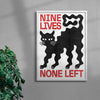 Nine Lives - UNFRAMED contemporary wall art print by Alexander Khabbazi - sold by DROOL