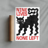 Nine Lives contemporary wall art print by Alexander Khabbazi - sold by DROOL