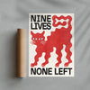 Nine Lives contemporary wall art print by Alexander Khabbazi - sold by DROOL