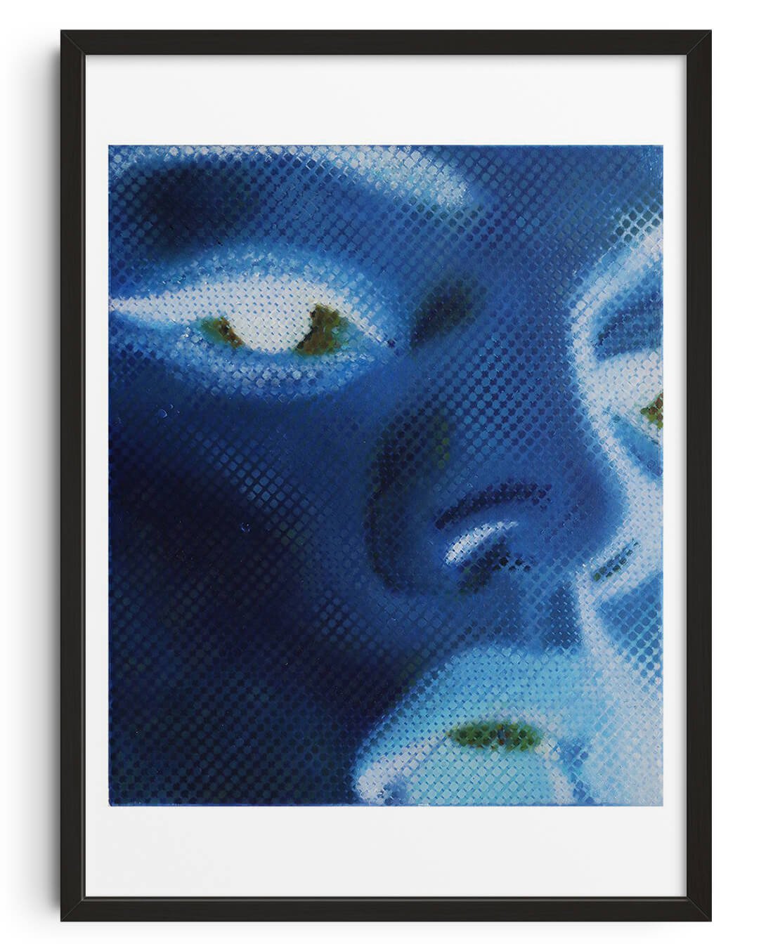 Portrait Study in negative contemporary wall art print by Sam Creasey - sold by DROOL