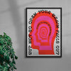 Open mind contemporary wall art print by John Schulisch - sold by DROOL