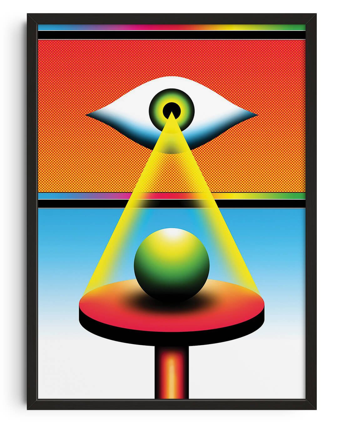 The Eye that Sees All contemporary wall art print by Samuel Finch - sold by DROOL
