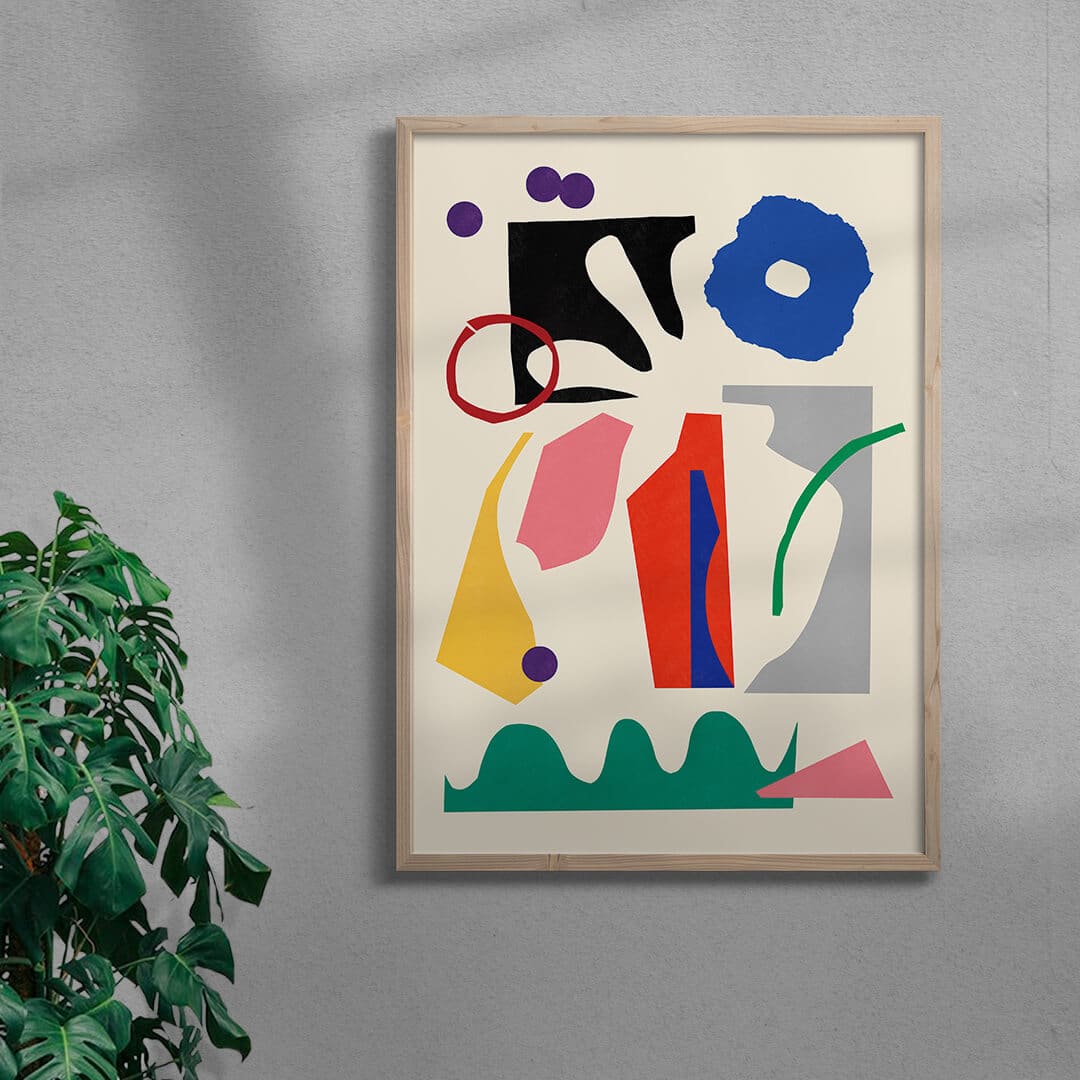 Paper Garden II - UNFRAMED contemporary wall art print by Stell Paper - sold by DROOL