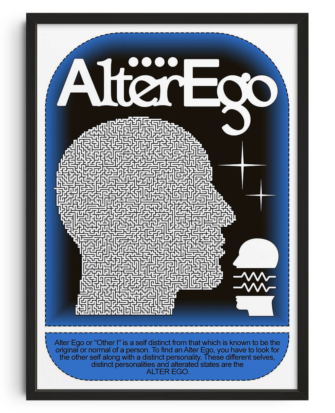 Alter Ego contemporary wall art print by Ricardo Schultz Ferraro - sold by DROOL