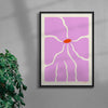 Pink ´n`Poisonous contemporary wall art print by Kim Van Vuuren - sold by DROOL