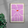 Pink ´n`Poisonous contemporary wall art print by Kim Van Vuuren - sold by DROOL