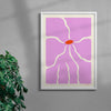 Pink ´n`Poisonous contemporary wall art print by Kim Van Vuuren - sold by DROOL